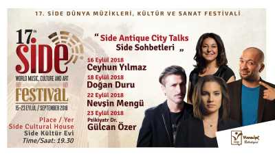 17. Side Dünya Müzikleri, Kültür ve Sanat Festivali